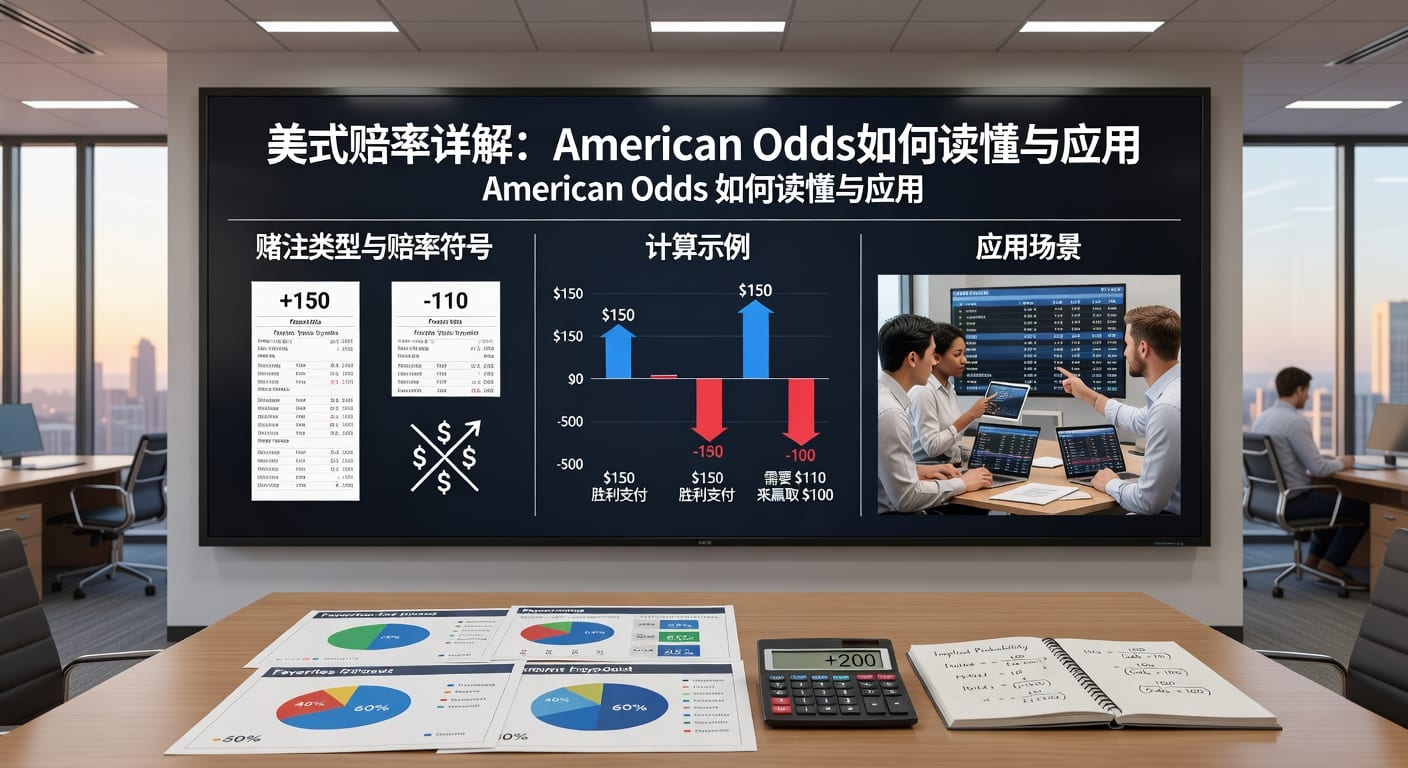 美式赔率 (American Odds) 解析：体育博彩玩家必备指南 2026