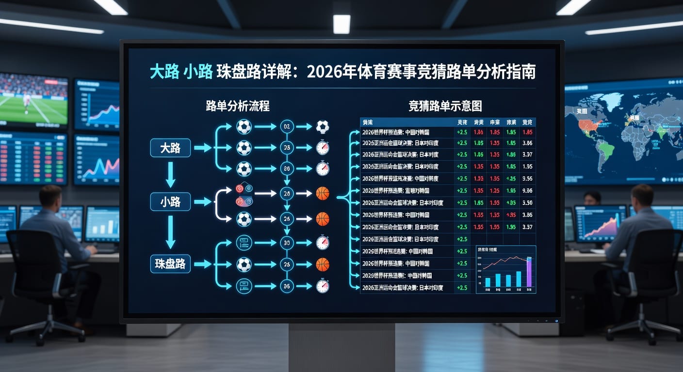 大路小路珠盘路：解析足球盘口变化与投注策略