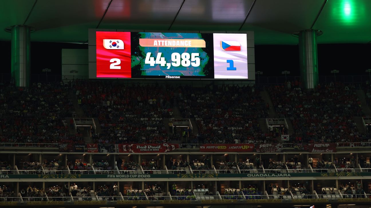 南韩战捷克44985人出勤数据引争议，FIFA硬刚空座位质疑